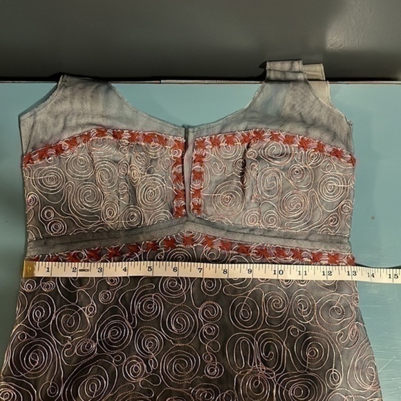 BCBG Max Azria Collection Y2K vintage embroidered embellished dress - Picture 8 of 10